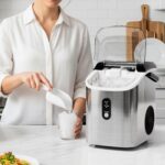 Antarctic Star Nugget Ice Makers Countertop with Auto-Cleaning, 35lbs/Day, Portable Sonic Ice Machine with Handle, Basket and Scoop for Home/Kitchen/Office/Camping(Stainless Steel Silver) - Image 7