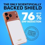 WAVEBLOCK EMF Blocker for Cell Phone - Made for iPhone 17 Pro Max - The Only Patented, Real Scientifically Backed, Lab-Tested 5G-Shield Sticker to Protect You & Your Loved Ones - USA Made White - Image 2