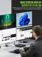 GMKtec Mini PC Intel Core i9 13900HK(Turbo 5.4GHz) 32GB DDR5 2TB SSD NVMe Mini Computers Workstation Quad 8K Display, 8XUSB Ports/COM/HDMI/DP 2.5G LAN WiFi6 & BT 5.2 Office Business K10 - Image 5