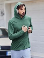 PINSPARK Lightweight Pullover Hoodies for Men Long Sleeve Hoodie for Golf Gym Workout Athletic Sweatshirt - Image 3