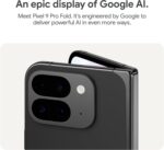 Google Pixel 9 Pro Fold - Unlocked Android Smartphone with Gemini - Advanced Triple Rear Camera System - Foldable Display - Hands-Free Video - Obsidian - 256 GB (Renewed) - Image 7