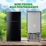 2.4 Cu.ft Mini Fridge with Top Freezer Apartment Size Dual Door Compact Refrigerator for Personal Use Small Fridge with Egg tray, 7 Temperature Control For Dorm, Black - Image 9