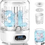 Mini Washing Machine, 3L Small Washer with Drain Hose & Spin Basket, Cordless 3000mAh, Compact Apartment Washing Machine of Underwear, Socks, Baby Clothes, Ideal for Apartment, RV, Travel（White）