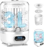 Mini Washing Machine, 3L Small Washer with Drain Hose & Spin Basket, Cordless 3000mAh, Compact Apartment Washing Machine of Underwear, Socks, Baby Clothes, Ideal for Apartment, RV, Travel（White）