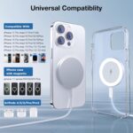 for MagSafe Charger: Magnetic Wireless Charging Pad for iPhone 17 16 15 14 13 12 Series & AirPods 4-2 Pro, Strong Magnet, Aluminum Alloy, USB-C/A Ports, Ultra-Thin & Portable, Ideal for Desk & Bedside - Image 2