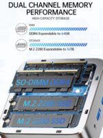 GMKtec Mini PC Ryzen 5 3500U (Beats N150/N97), 16GB RAM 512 SSD, 2.5GbE LAN Desktop Computer Office Home Business HTPC Proxmox, Triple 4K Display, HDMI 2.1, WiFi, BT, USB-C, DP - Image 4