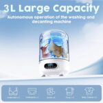 Portable Washing Machine and dryer Underwear Washer,Upgraded Portable Mini Washing Machine,Rechargeable Cordless portable washer, Laundry Cup for Bra, Underwear, Socks (3Lwhite) - Image 7