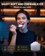 Silonn Nugget Ice Maker Countertop, Crushed Ice Maker & Pebble Ice Machine Produces 44lbs/24h with Front Pull-Out Water Tank & Removable Basket for Home/Kitchen, Stainless Steel - Image 3