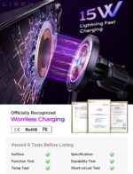 LISEN for 15W MagSafe Car Mount Charger,MagSafe Charger,Wireless Car Charger,Magnetic Phone Holder for Car,Phone Holders for Your Car Accessories for Women Men Jeep Ford F150 for iPhone 17-12,Samsung - Image 4