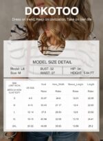 Dokotoo Women's Short Puff Sleeve Knit Tops 2026 Trendy Crewneck Striped T Shirts Casual Summer Blouses - Image 4