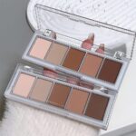 5 Colors Matte Nude Eyeshadow Makeup Palette, Nude Pink Brown Taupe Neutral Matte Smokey Cream Mini Eye Shadow Palette Makeup for Older Women Blue Green Eyes, Contour Make up Palettes sombras de ojos - Image 7
