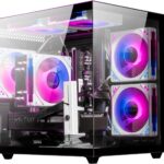 Prebuilt Gaming Desktop Computer | 16G DDR4 RAM | 512G SSD | AMD Ryzen5 6Cores 3.6G Up to 4.1G | RX 560 4G Graphics Card | Wi-Fi 6 | Gamer PC Black
