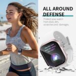 COMMUTER 3 Pack Case with Tempered Glass Screen Protector for Apple Watch SE3/SE 2/1 Series 6/5/4 40mm, Hard PC Ultra-Thin Cover for iwatch SE 3/SE 2/SE/6/5/4 40mm, Starlight/Clear/Rose Gold - Image 4