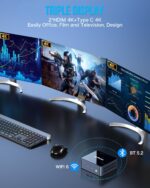 GMKtec Mini PC Intel Core i7-1185G7 (Turbo 4.8 GHz) 16GB DDR4 512GB SSD M2 Pro S Desktop Mini Computers WiFi 6, USB4.0, BT 5.2, DP, HDMI, RJ45 2.5G - Image 6