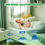 2.4 Cu.ft Mini Fridge with Top Freezer Apartment Size Dual Door Compact Refrigerator for Personal Use Small Fridge with Egg tray, 7 Temperature Control For Dorm, Black - Image 5