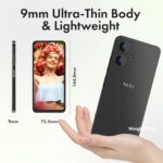 NUU N10 Basic Cell Phone for T-Mobile, Mint, Metro, Qlink, Tello and More 4GB/128GB, Perfect for Teenagers, Dual SIM 4G, Octa-Core 6.6" 90Hz HD+, Unlocked Phones Android Phone 15, US Warranty (Black) - Image 2