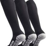 CWVLC Soccer Socks (1/3/5 pairs) Team Sport Knee High Socks for Adult Youth Kids