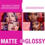 LANGMANNI 8Pcs 2-in-1 Velvet Matte Lipstick Set | All-in-One Lip Liner & Full-Size Lipstick in Unique Teardrop Shape,Gift For Women Makeup Set - Image 4