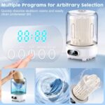 Portable Washing Machine and dryer Underwear Washer,Upgraded Portable Mini Washing Machine,Rechargeable Cordless portable washer, Laundry Cup for Bra, Underwear, Socks (3Lwhite) - Image 4