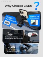 LISEN for 15W MagSafe Car Mount Charger,MagSafe Charger,Wireless Car Charger,Magnetic Phone Holder for Car,Phone Holders for Your Car Accessories for Women Men Jeep Ford F150 for iPhone 17-12,Samsung - Image 6