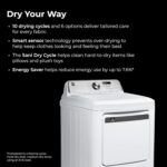 Kenmore 7.0 cu. ft. Front Load Electric Dryer - with Guard to Reduce Wrinkles & Static - Smart Sensor Drying - LED - White - Image 3