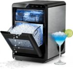 Antarctic Star Nugget Ice Maker Countertop - 44LB/Day, Self-Cleaning Portable Ice Machine with LED Display, 10-15 Minute Fast Ice Making for Home/Office/Bar