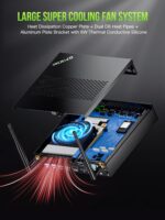 GMKtec Mini PC Intel Core i9 13900HK(Turbo 5.4GHz) 32GB DDR5 2TB SSD NVMe Mini Computers Workstation Quad 8K Display, 8XUSB Ports/COM/HDMI/DP 2.5G LAN WiFi6 & BT 5.2 Office Business K10 - Image 8