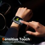 TAURI 2 Pack Hard Case for Apple Watch Series 11/10 46mm, with PC Tempered Glass Screen Protector, [Scristant Resistant] [Overall Protection] Slim Cover for iWatch S11 / S10 46mm, Clear - Image 5