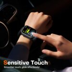 TAURI 2 Pack Hard Case for Apple Watch Series 11/10 46mm, with PC Tempered Glass Screen Protector, [Scristant Resistant] [Overall Protection] Slim Cover for iWatch S11 / S10 46mm, Black - Image 5