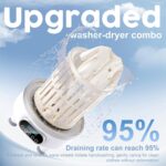 Portable Washing Machine and dryer Underwear Washer,Upgraded Portable Mini Washing Machine,Rechargeable Cordless portable washer, Laundry Cup for Bra, Underwear, Socks (3Lwhite) - Image 3