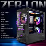 Gaming PC Desktop Computer, Intel Core I5 up to 3.6GHz, RX 550 4G GDDR5, 16G RAM, 512GB NVME SSD, WiFi 5.0, Prebuilt Gaming PC Tower Computer with 5 RGB Fan - Image 4