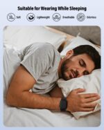 Stretchy Band Compatible with Apple Watch Bands 40mm 38mm 41mm 42mm 44mm 45mm 46mm 49mm Women Men,Magnetic Clasp Nylon Elastic Sport Strap for iWatch Series 11 10 9 8 7 6 5 4 3 SE SE2 SE3 Ultra,Black - Image 7