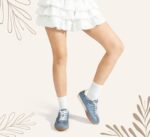 LUCKY STEP Women's Retro Casual Fashion Sneakers Classic Anti-Slip Neutral Walking Shoes Stylish Trainers Tennis Trendy Footwear - Image 2