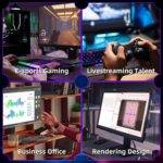 Gaming PC Desktop Computer, Intel Core I5 up to 3.6GHz, RX 550 4G GDDR5, 16G RAM, 512GB NVME SSD, WiFi 5.0, Prebuilt Gaming PC Tower Computer with 5 RGB Fan - Image 3