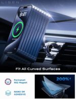 LISEN for 15W MagSafe Car Mount Charger,MagSafe Charger,Wireless Car Charger,Magnetic Phone Holder for Car,Phone Holders for Your Car Accessories for Women Men Jeep Ford F150 for iPhone 17-12,Samsung - Image 5