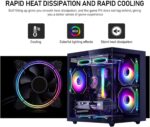 Prebuilt Gaming Desktop Computer | 16G DDR4 RAM | 512G SSD | AMD Ryzen5 6Cores 3.6G Up to 4.1G | RX 560 4G Graphics Card | Wi-Fi 6 | Gamer PC Black - Image 4