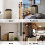 Portable Washing Machine 17.7lbs Full-Automatic Compact Washer Machine for Apartment, 10 Wash Program Small Portable Washer for Dorm, Apartment, RV, Home, Gold - Image 6