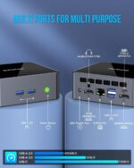 GMKtec Mini PC Intel Core i7-1185G7 (Turbo 4.8 GHz) 16GB DDR4 512GB SSD M2 Pro S Desktop Mini Computers WiFi 6, USB4.0, BT 5.2, DP, HDMI, RJ45 2.5G - Image 8