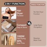 Portable Clothes Dryer, Compact Portable Dryer Machine for Apartment, RV, Travel - Premium 1000w Mini Dryer with Dry Bag, Hook for Light Clothes, Underwear - Image 3