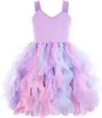 Suggest a better title and return a single title only without any other comments: Tutu Dress for Girls Sparkly Sequin Tulle Princess Birthday Party Dress for Toddler Girls Prom Sneaker Ball Gown - Image 5