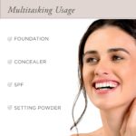 Suggest a better title and return a single title only without any other comments: PÜR MINERALS 4-in-1 Pressed Mineral Makeup Powder Foundation with SPF 15 - Concealer & Finishing Compact Pressed Powder for Face - Buildable Medium to Full Coverage Foundation Powder - Image 15