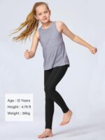 Suggest a better title and return a single title only without any other comments: Stelle Girls' Athletic Leggings Kids Dance Running Yoga Pants Workout Active Dance Tights with Pockets - Image 4