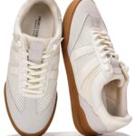 Project Cloud 100% Genuine Leather Casual Sneakers for Women - Memory Foam Insoles - Womens Shoes & Lightweight Women's Fashion Sneakers - Slip On Shoes for Women Footwear (Verdy)