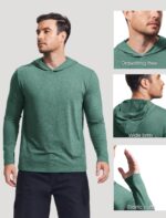 PINSPARK Lightweight Pullover Hoodies for Men Long Sleeve Hoodie for Golf Gym Workout Athletic Sweatshirt - Image 6