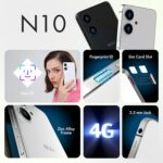 NUU N10 Basic Cell Phone for T-Mobile, Mint, Metro, Qlink, Tello and More 4GB/128GB, Perfect for Teenagers, Dual SIM 4G, Octa-Core 6.6" 90Hz HD+, Unlocked Phones Android Phone 15, US Warranty (Black) - Image 6