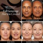 Suggest a better title and return a single title only without any other comments: LAURA GELLER NEW YORK Baked Double Take Powder Foundation - Porcelain - Buildable Medium to Full Coverage - Matte Finish - Image 4