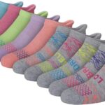 Suggest a better title and return a single title only without any other comments: Hanes Girls' Comfort Fit Heel Shield and No Show Socks, 10-Pair Packs