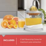 BLACK+DECKER 32oz Electric Citrus Juicer, CJ625, Pressure Activated, Adjustable Pulp Control, Dishwasher-Safe - Image 4