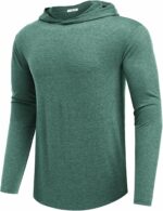 PINSPARK Lightweight Pullover Hoodies for Men Long Sleeve Hoodie for Golf Gym Workout Athletic Sweatshirt