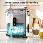 Antarctic Star Nugget Ice Makers Countertop with Auto-Cleaning, 35lbs/Day, Portable Sonic Ice Machine with Handle, Basket and Scoop for Home/Kitchen/Office/Camping(Stainless Steel Silver) - Image 4